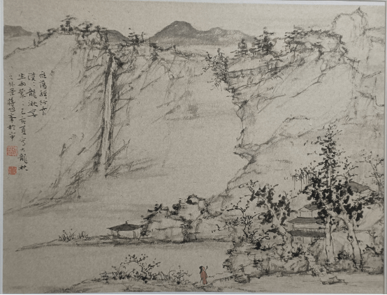 蒋旭峰“率真淳厚”山水画展在东钱湖举行 