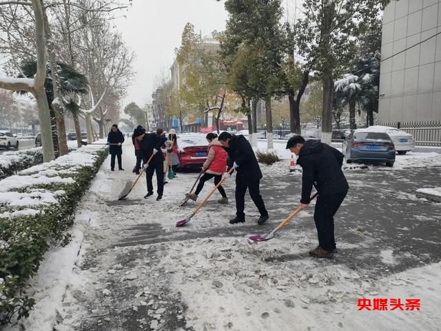 83家单位-4000多人 周口市直机关清扫积雪保畅通