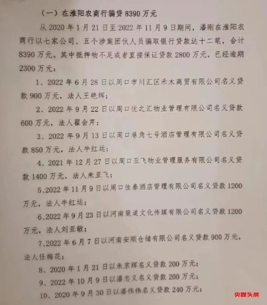 周口市人大代表农商行股东潘曼玲伙同他人骗贷高达2亿多元，涉嫌违法，谁来监管?